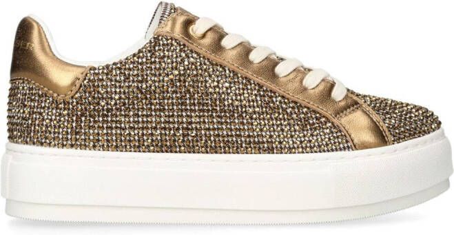 Kurt Geiger London Laney crystal-embellished sneakers Neutrals