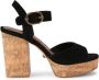 Kurt Geiger London Mayfair 105mm suede sandals Black - Thumbnail 1