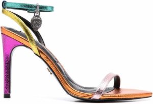 Kurt Geiger London metallic colour-block sandals Multicolour