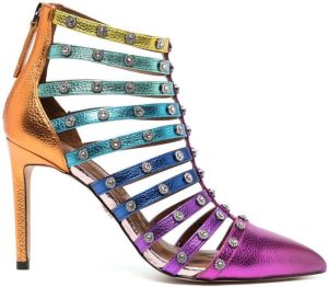 Kurt Geiger London Octavia metallic caged sandals Multicolour