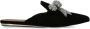Kurt Geiger London Olive Bow velvet slippers Black - Thumbnail 1