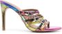 Kurt Geiger London Pierra 95mm leather mules Pink - Thumbnail 1