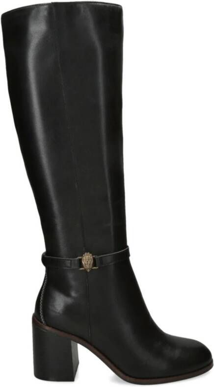 Kurt Geiger London Shoreditch 80mm block-heel leather boots Black