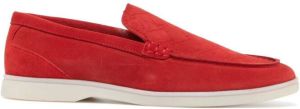 Kurt Geiger London slip-on suede loafers Red