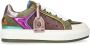Kurt Geiger London Southbank Tag panelled leather sneakers Green - Thumbnail 1