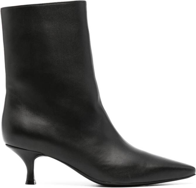 La Collection 65mm pointed-toe leather boots Black