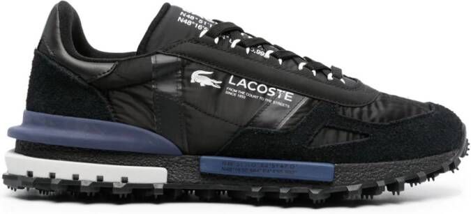 Lacoste Elite Active Textile leather sneakers Black