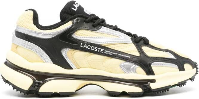 Lacoste logo-embroidered mesh sneakers Black