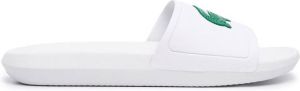 Lacoste logo-print open-toe sandals White
