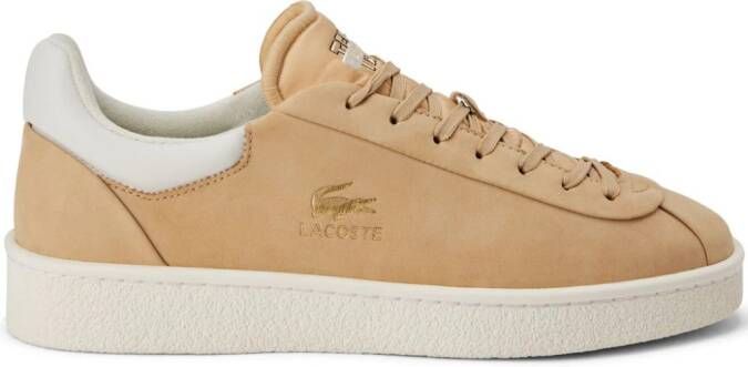Lacoste logo-stamp lace-up sneakers Neutrals