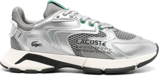 Lacoste metallic lace-up sneakers Grey