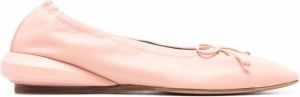 Lanvin bow-detail ballerina shoes Pink