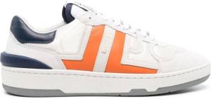 Lanvin Clay low-top mesh leather sneakers White