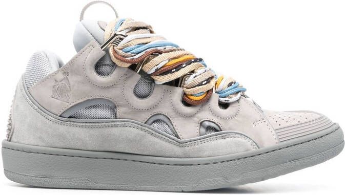 Lanvin Curb chunky lace-up sneakers Grey