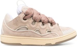 Lanvin Curb chunky lace-up sneakers Neutrals
