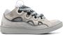 Lanvin Curb chunky leather sneakers Grey - Thumbnail 1
