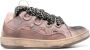Lanvin Curb chunky leather sneakers Pink - Thumbnail 1