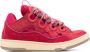 Lanvin Curb chunky leather sneakers Red - Thumbnail 1