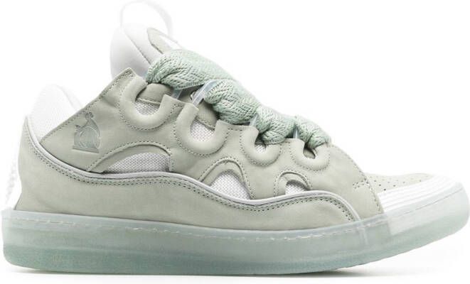 Lanvin Curb lace-up sneakers Green