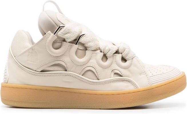 Lanvin Curb lace-up sneakers Neutrals
