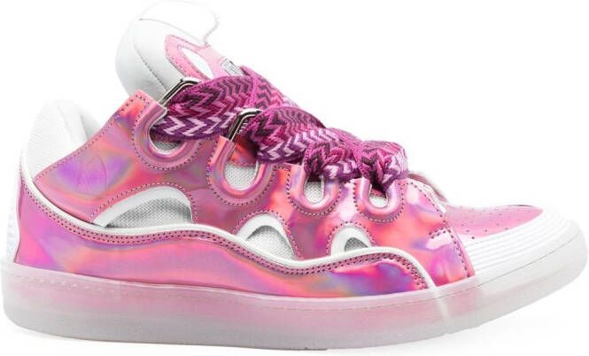 Lanvin Curb lace-up sneakers Pink