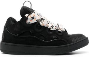 Lanvin Curb leather sneakers Black