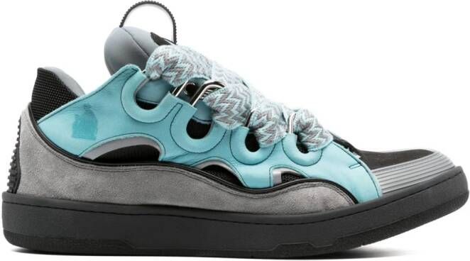 Lanvin Curb leather sneakers Blue