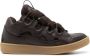 Lanvin Curb leather sneakers Brown - Thumbnail 1