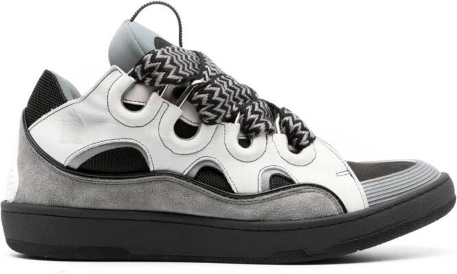 Lanvin Curb leather sneakers Grey