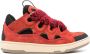 Lanvin Curb leather sneakers Red - Thumbnail 1