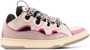 Lanvin Curb panelled low-top sneakers Pink