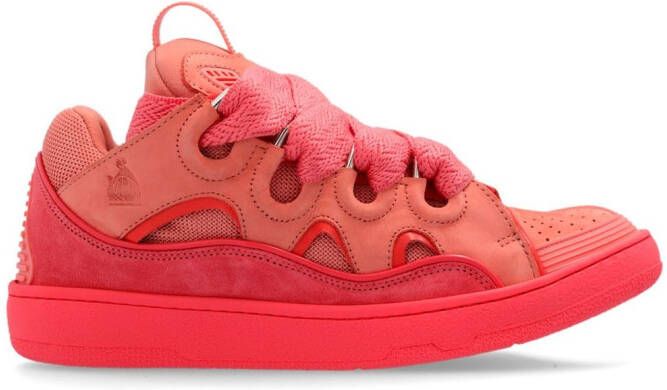 Lanvin Curb panelled sneakers Pink