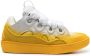 Lanvin Curb spray-painted leather sneakers Yellow - Thumbnail 1