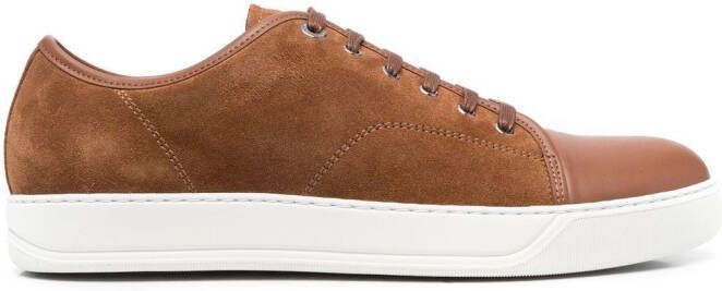 Lanvin DBB1 low-top suede sneakers Brown