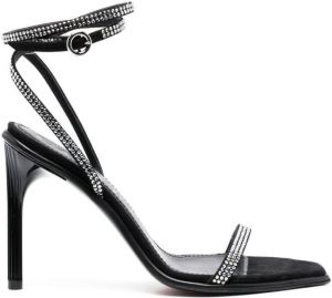 Lanvin Elegant Femme crystal-embellished sandals Black