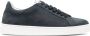 Lanvin embroidered-logo low-top leather sneakers Blue - Thumbnail 1