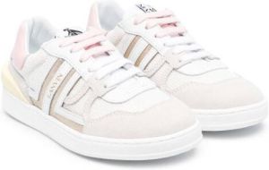 Lanvin Enfant lace-up low-top sneakers White