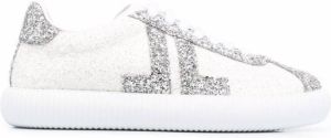 Lanvin glittered low-top sneakers White