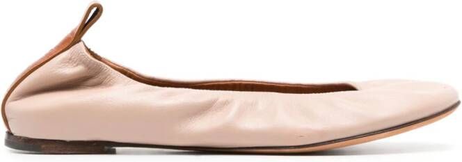 Lanvin leather ballerina shoes Pink