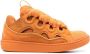 Lanvin leather curb sneakers Orange - Thumbnail 1