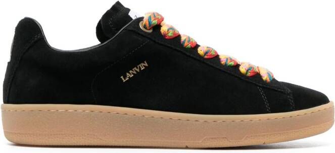Lanvin Lite Curb suede sneakers Black