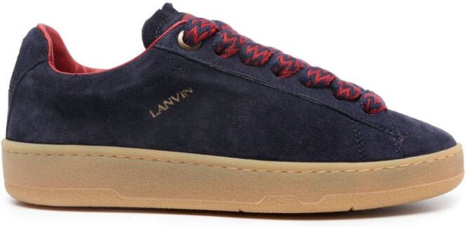 Lanvin Lite Curb suede sneakers Blue