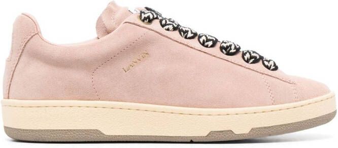 Lanvin Lite Curb suede sneakers Pink