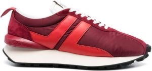 Lanvin logo-patch low-top sneakers Red