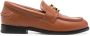 Lanvin logo-plaque leather loafers Brown - Thumbnail 1