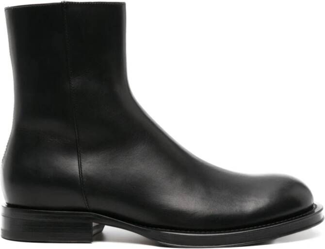 Lanvin Medley leather ankle boots Black
