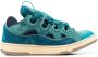 Lanvin panelled-detail lace-up sneakers Blue - Thumbnail 1