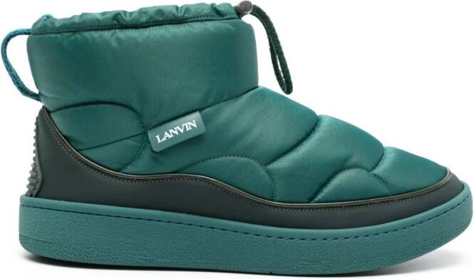 Lanvin quilted drawstring-ankle boots Blue
