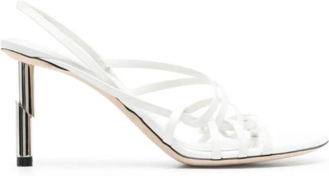 Lanvin Sequence 70mm leather sandals White
