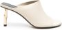 Lanvin Sequence 75mm leather mules Neutrals - Thumbnail 1